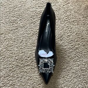 Black Embellished Women's Shoes
